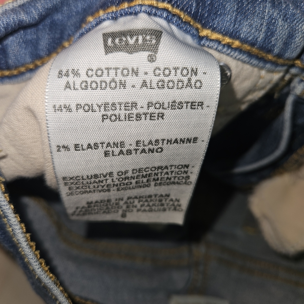 Levi’s 512 Perfectly Slimming Capri Jeans Women’s Size 8 Stretch Denim - Picture 9 of 12